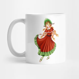 Christmas Quetzalcoatl Dress 2 Mug